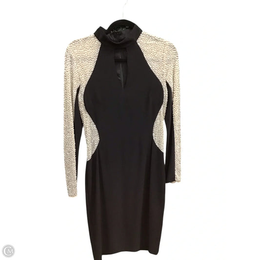 Dress Designer By Xscape In Black & Silver, Size: 10