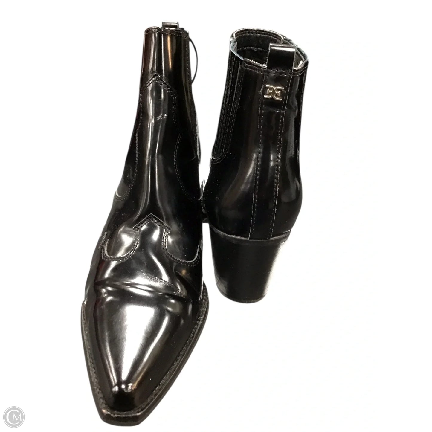 Boots Ankle Heels By Sam Edelman In Black, Size: 9