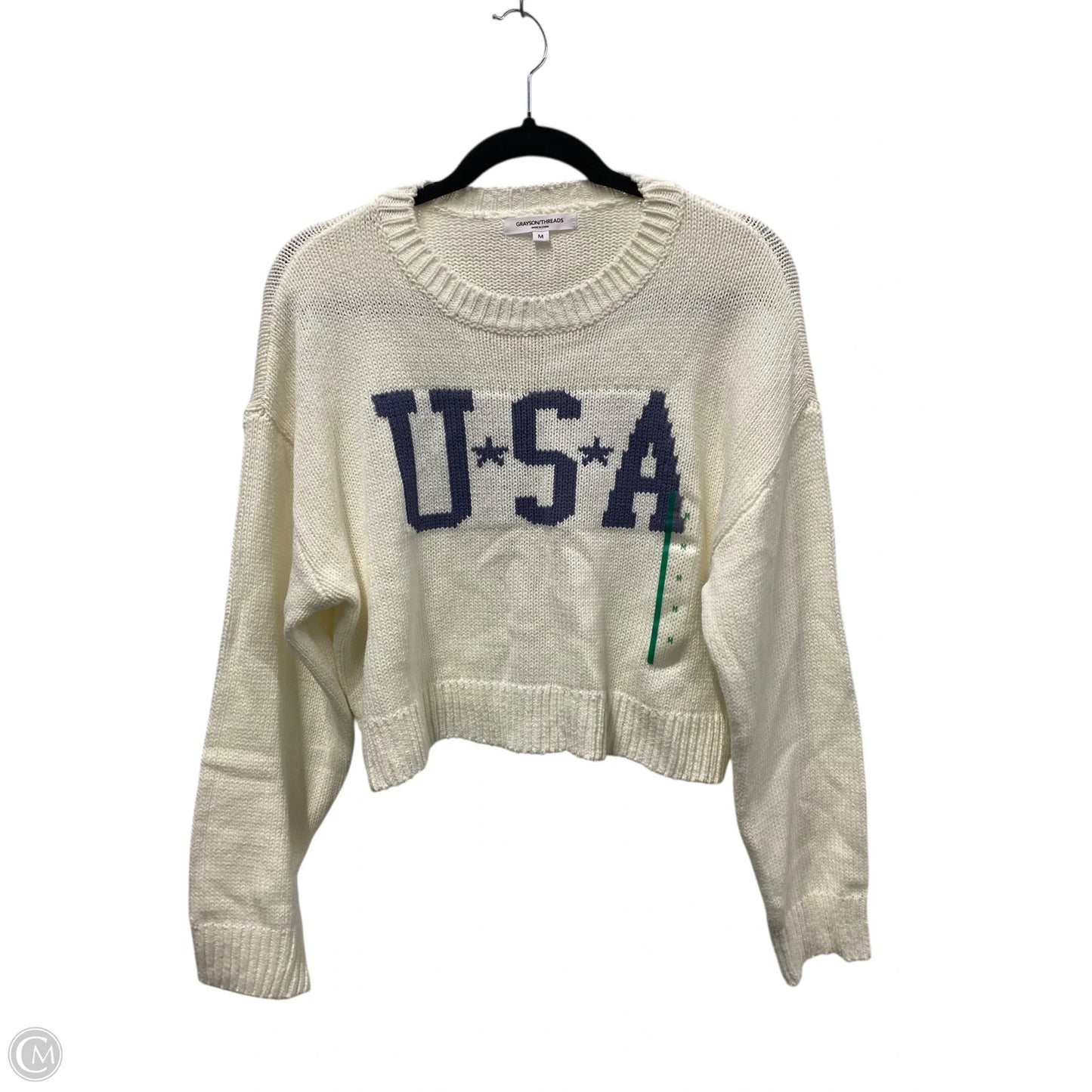Sweater By Grayson Threads In Cream, Size: M