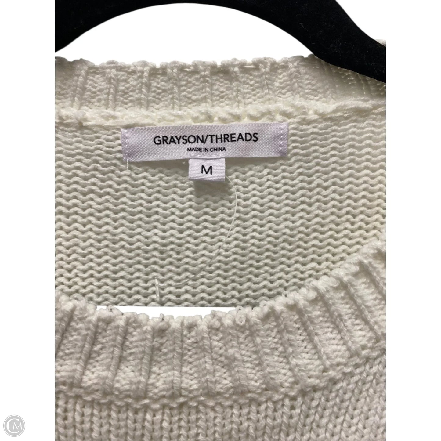 Sweater By Grayson Threads In Cream, Size: M