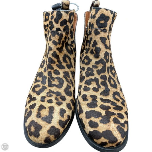 Boots Ankle Heels By Franco Sarto In Animal Print, Size: 7.5