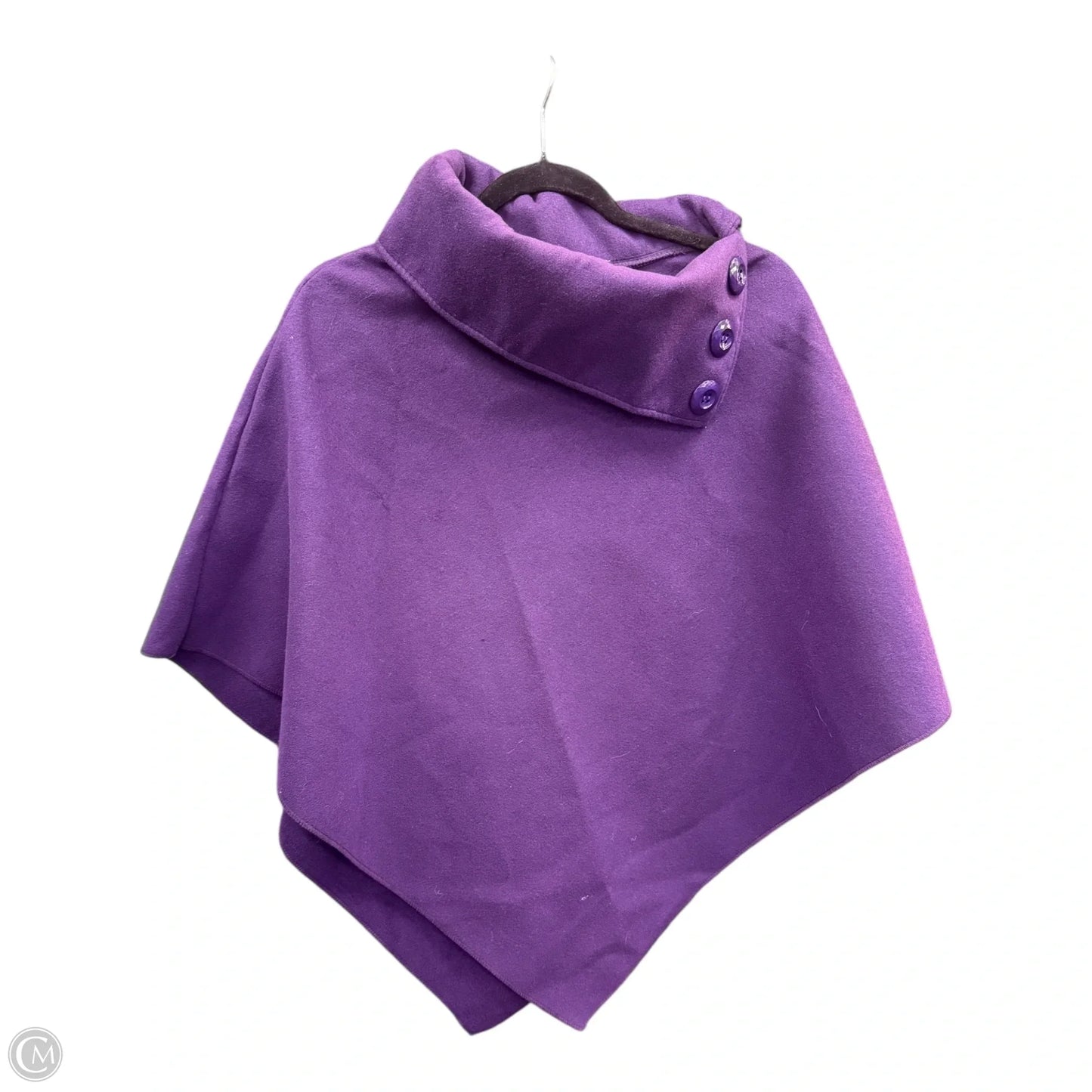 Poncho By Clothes Mentor In Purple, Size: Osfm