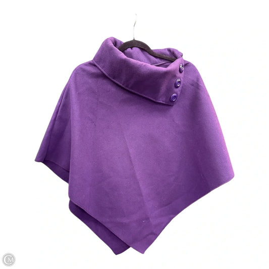 Poncho By Clothes Mentor In Purple, Size: Osfm