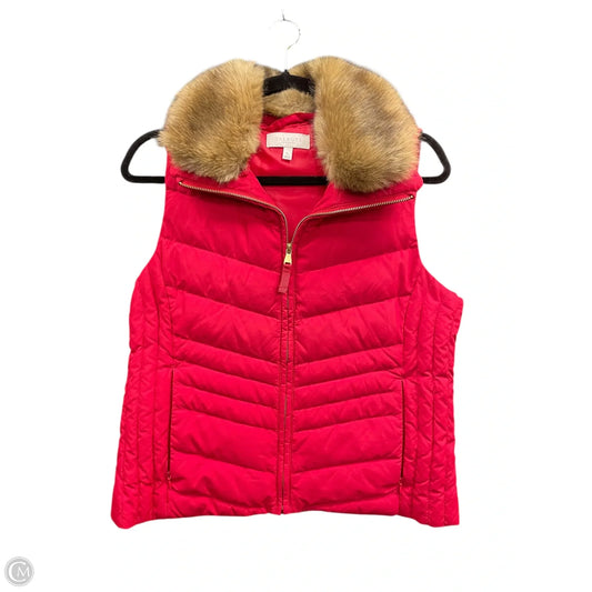 Vest Puffer & Quilted By Talbots In Gold & Red, Size: Mp