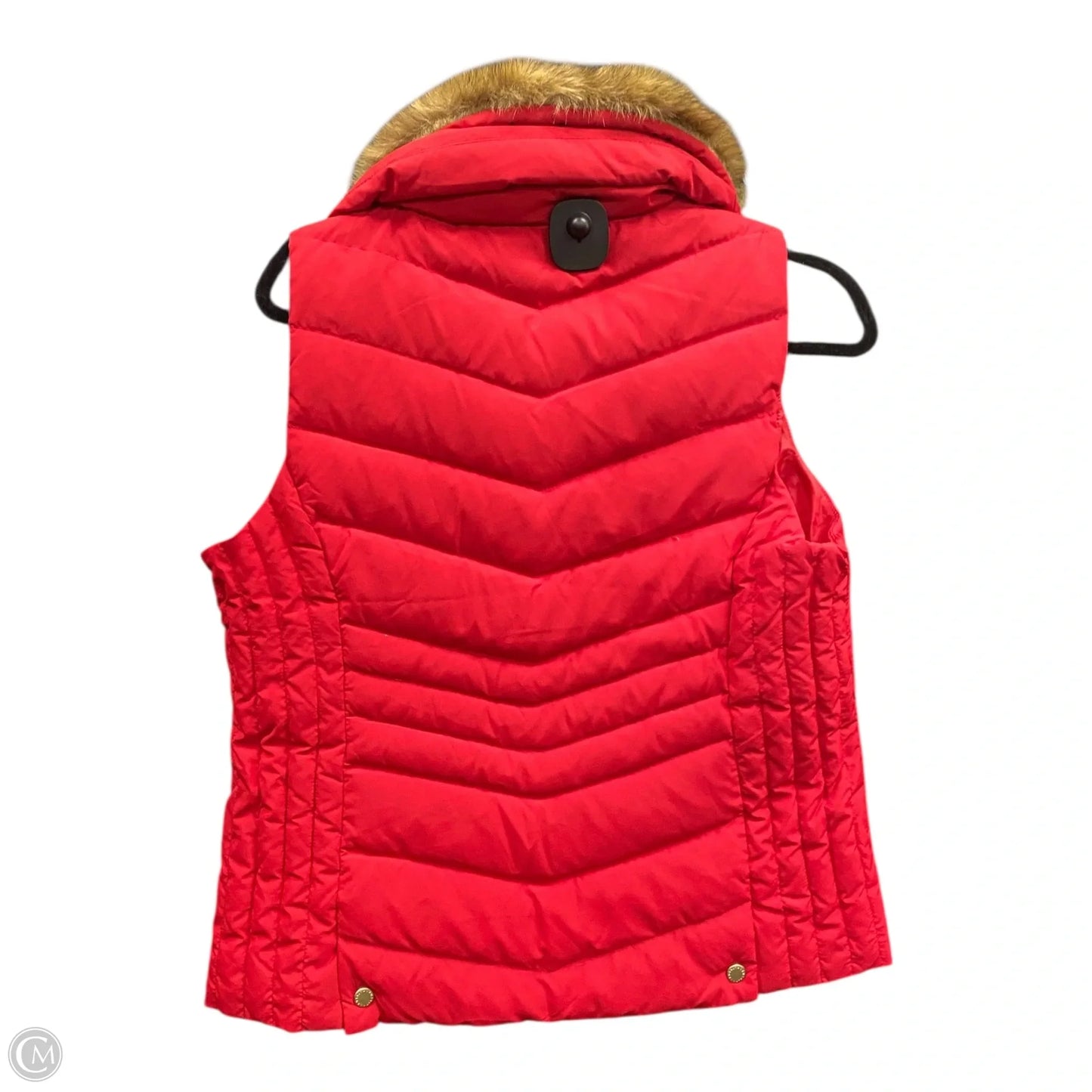 Vest Puffer & Quilted By Talbots In Gold & Red, Size: Mp