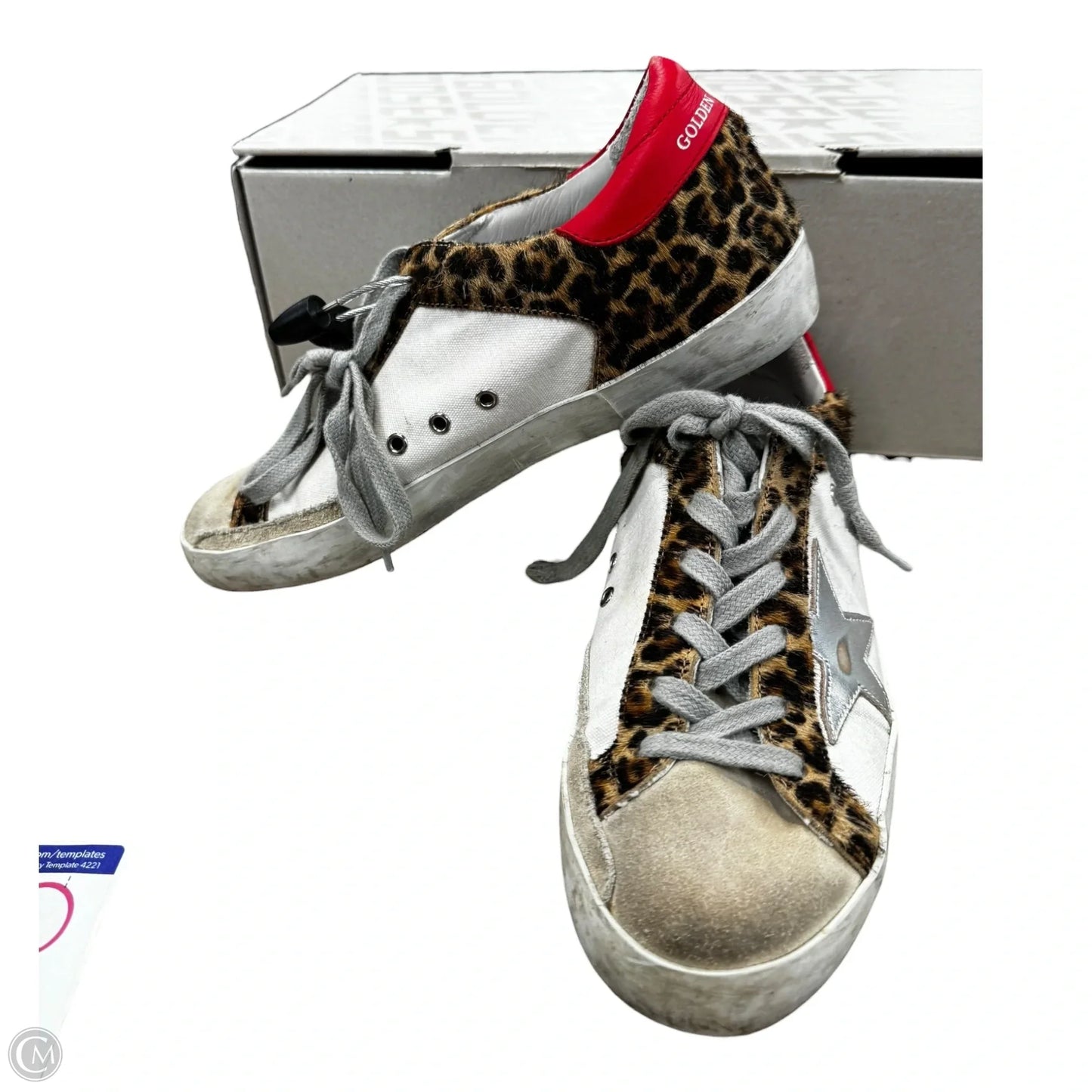 Shoes Luxury Designer By Golden Goose In Animal Print, Size: 7