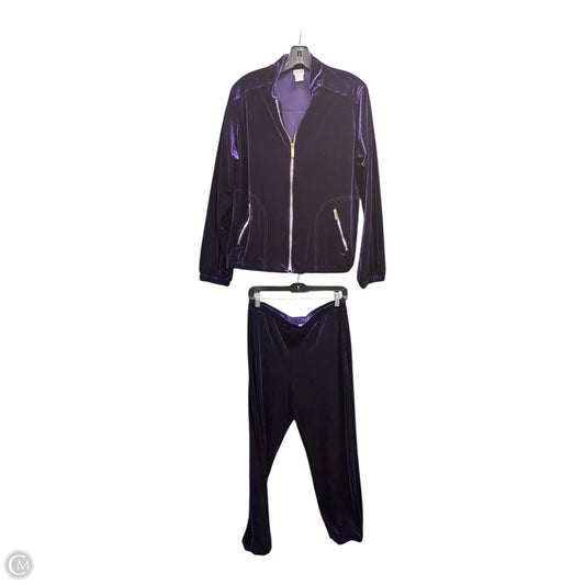 Lounge Set Pants By Chicos In Purple, Size: M