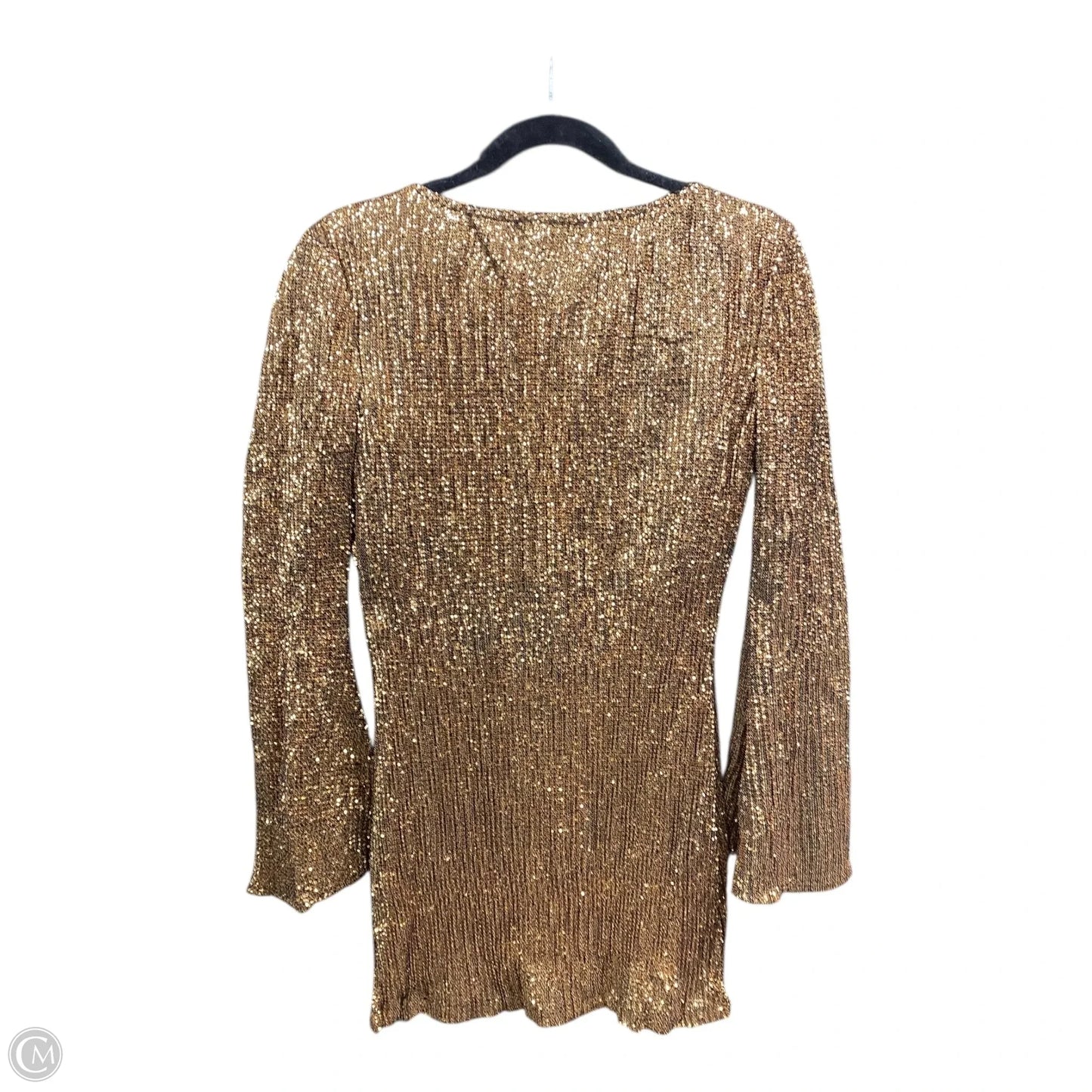 Dress Party Short By Boohoo Boutique In Gold, Size: 4