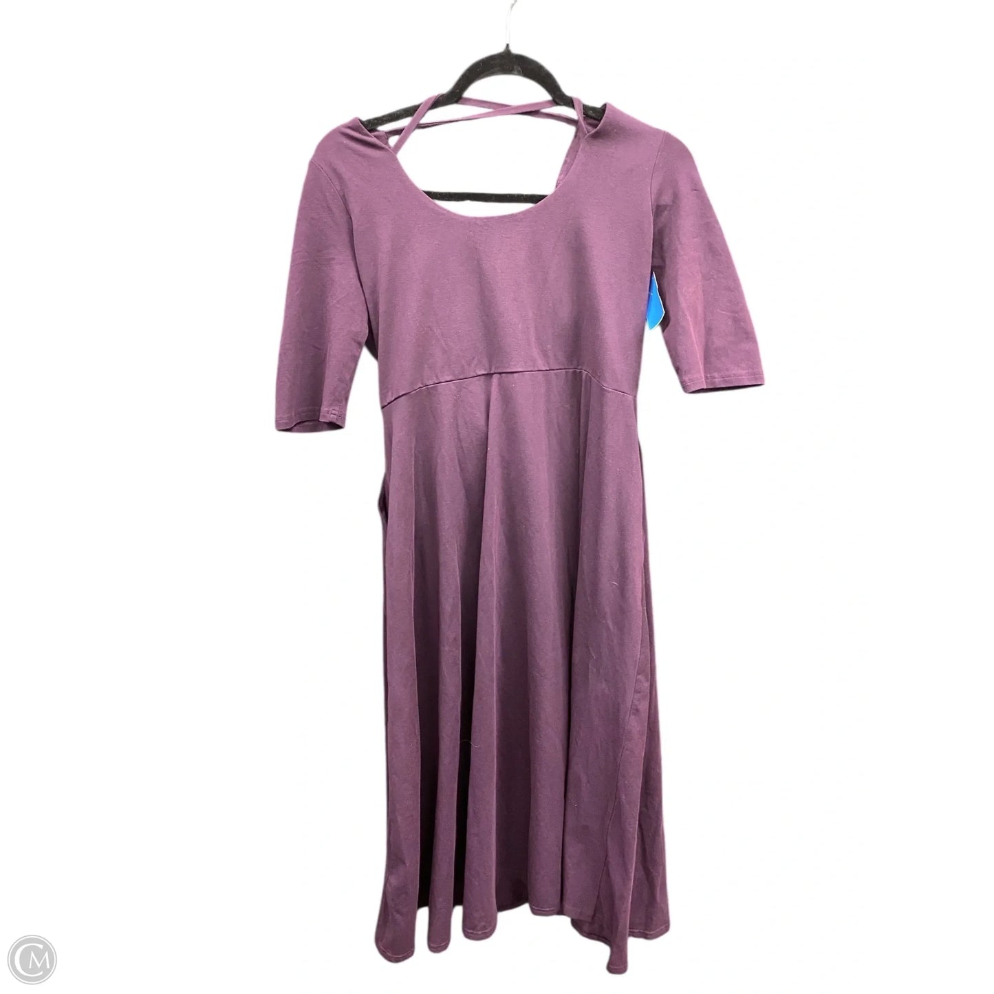 Dress Casual Midi By Pact In Purple, Size: L