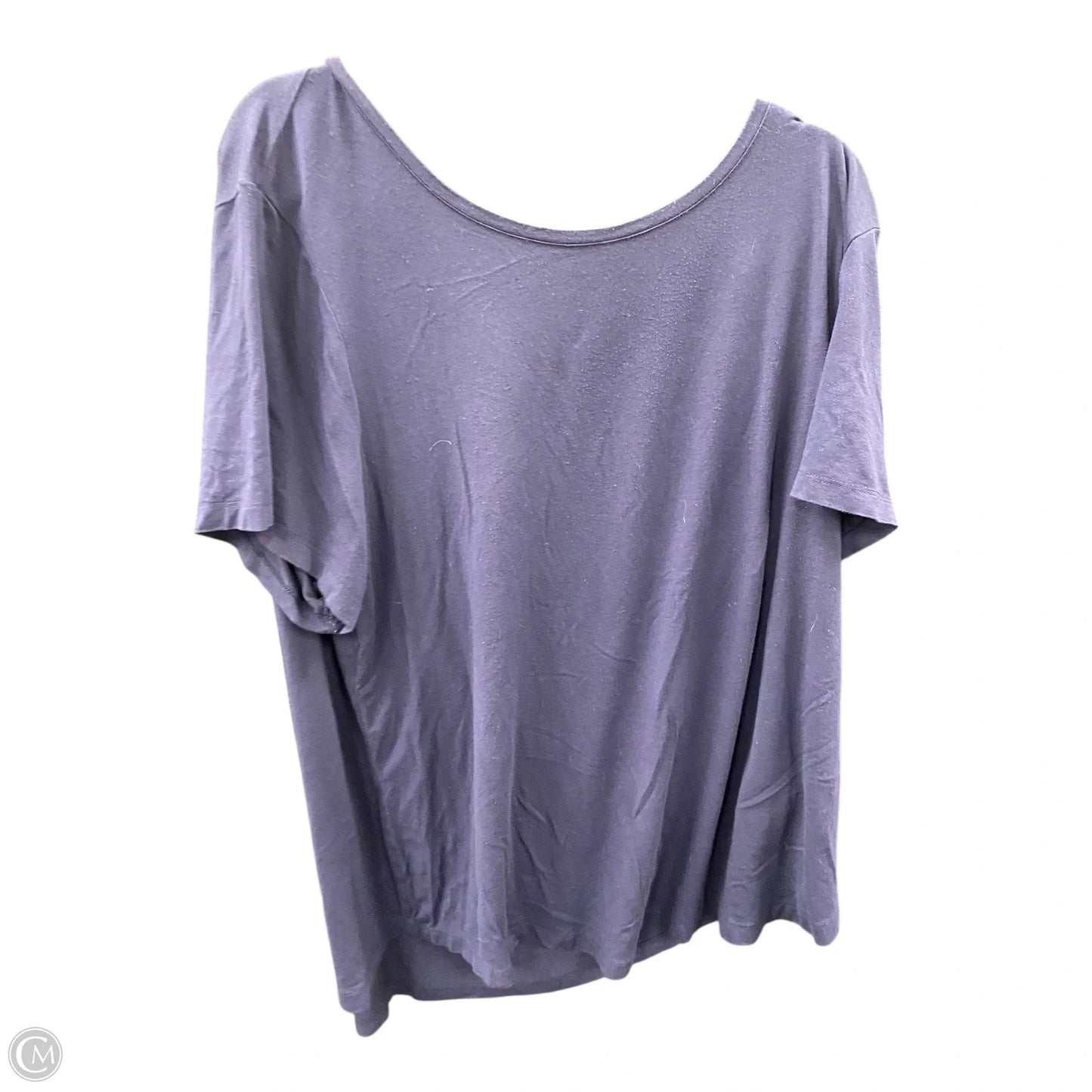 Top Short Sleeve By Jm Collections In Navy, Size: 2x