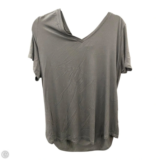 Top Short Sleeve By Jm Collections In Black, Size: 2x