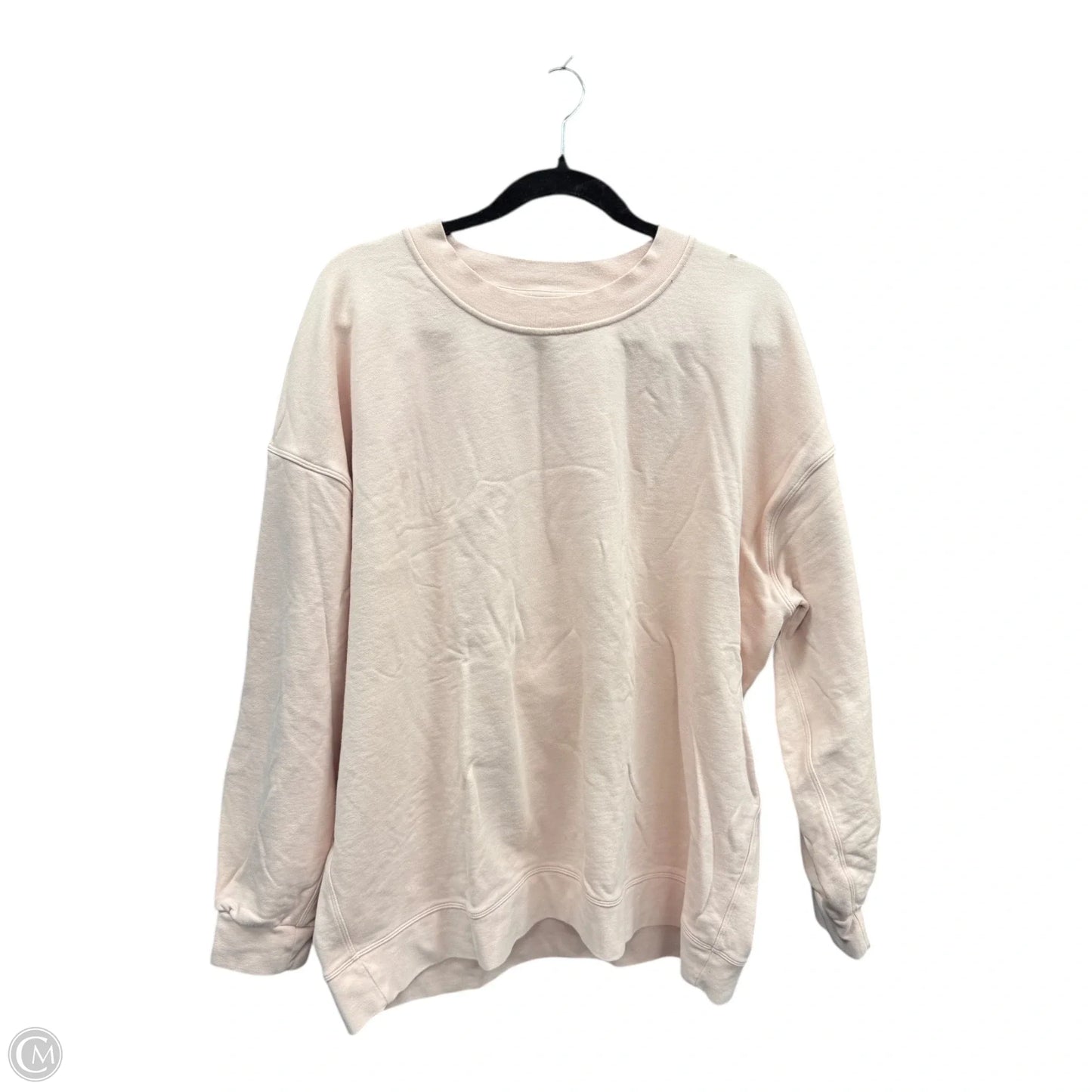 Athletic Sweatshirt Crewneck By Lululemon In Pink, Size: Xl