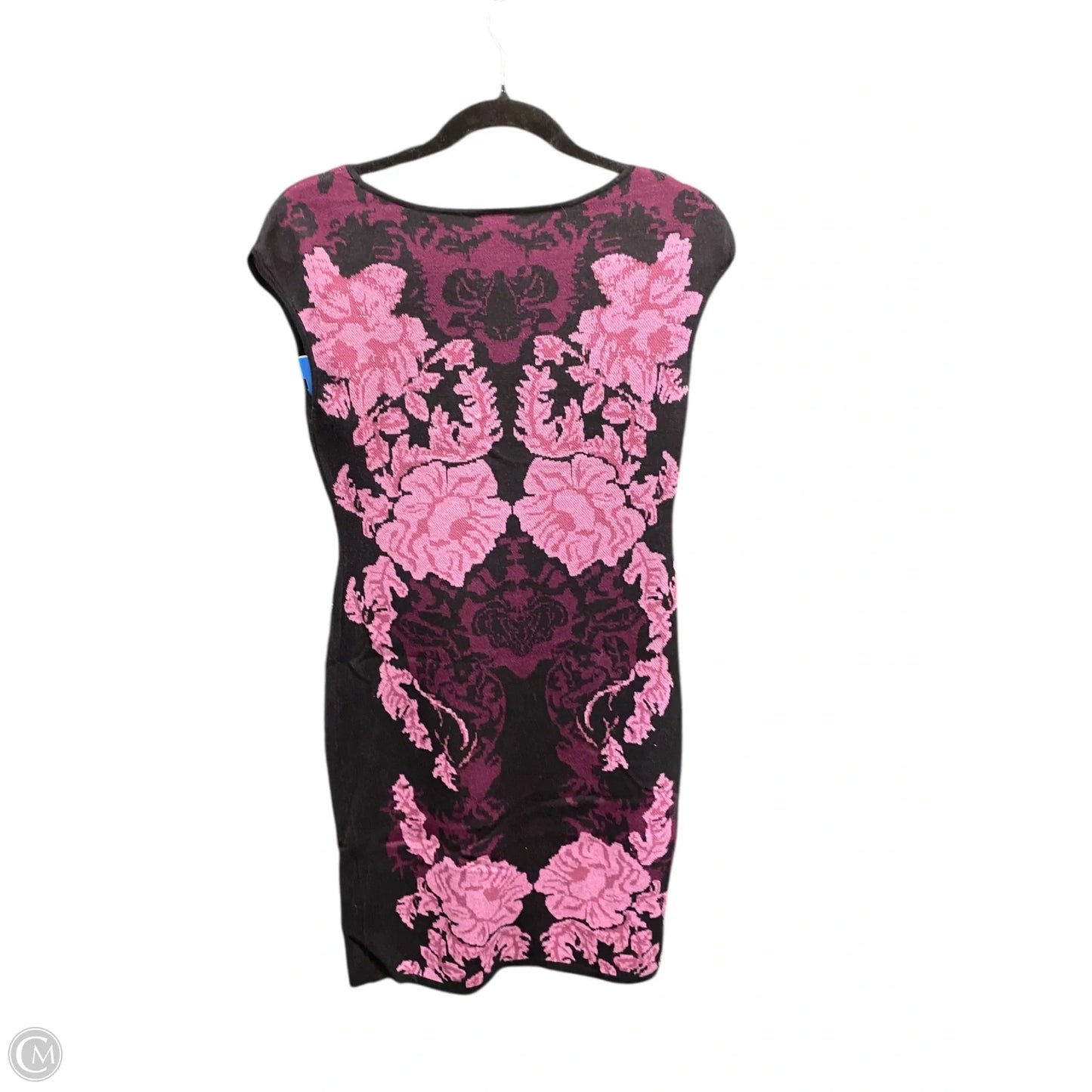 Dress Sweater By Ann Taylor In Black & Pink, Size: S