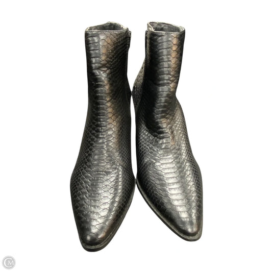 Boots Ankle Heels By Lulus In Black, Size: 10