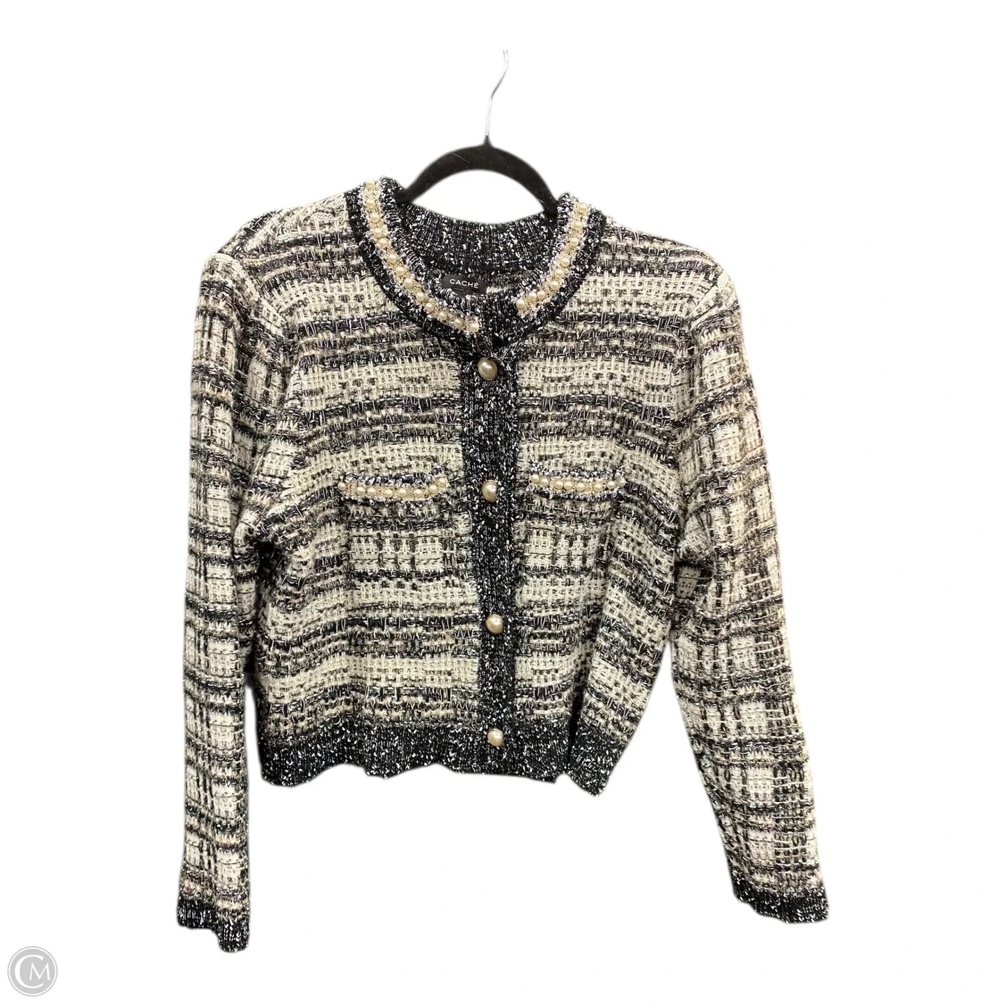 Blazer By Cache In Black & White, Size: L