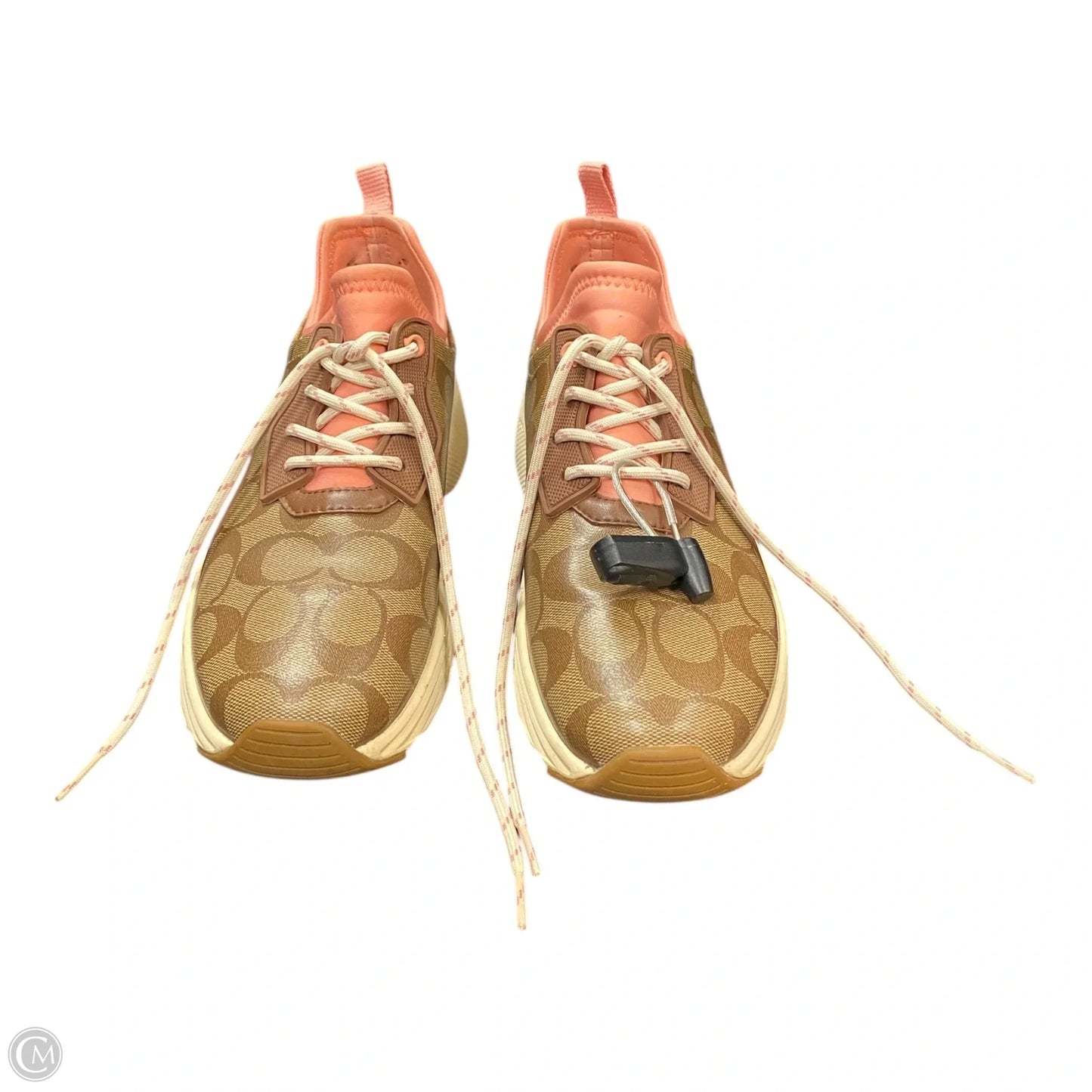 Shoes Designer By Coach In Brown & Pink, Size: 9