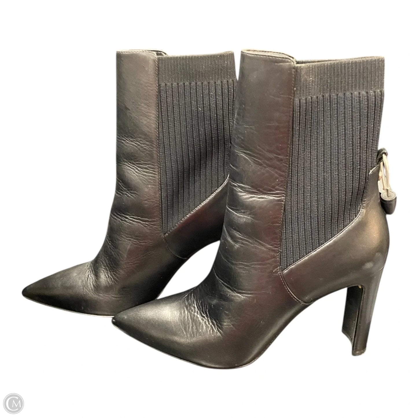 Boots Ankle Heels By Aldo In Black, Size: 10