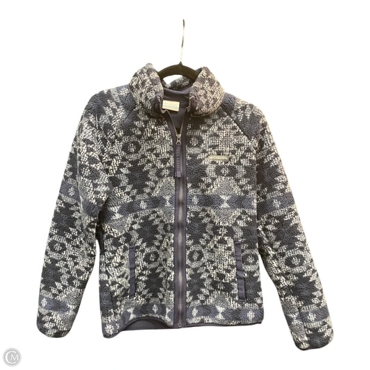 Jacket Fleece By Columbia In Blue & White, Size: S