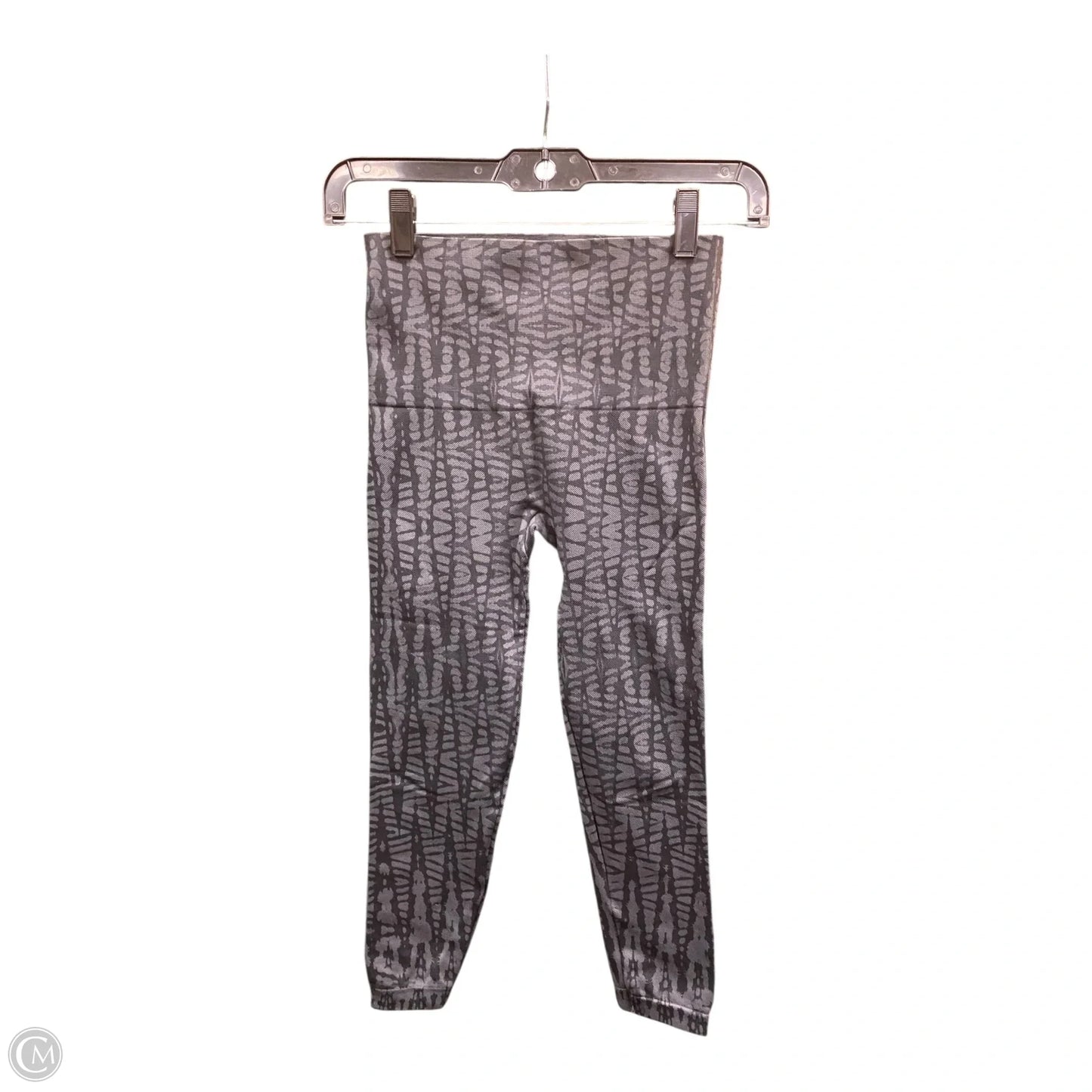 Pants Leggings By Spanx In Black & Grey, Size: M