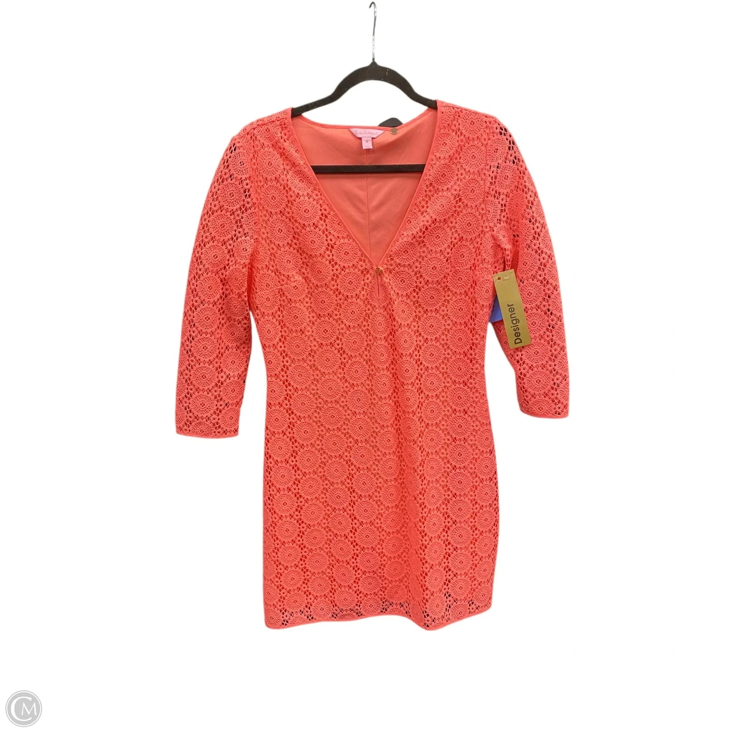 Dress Designer By Lilly Pulitzer In Coral, Size: M