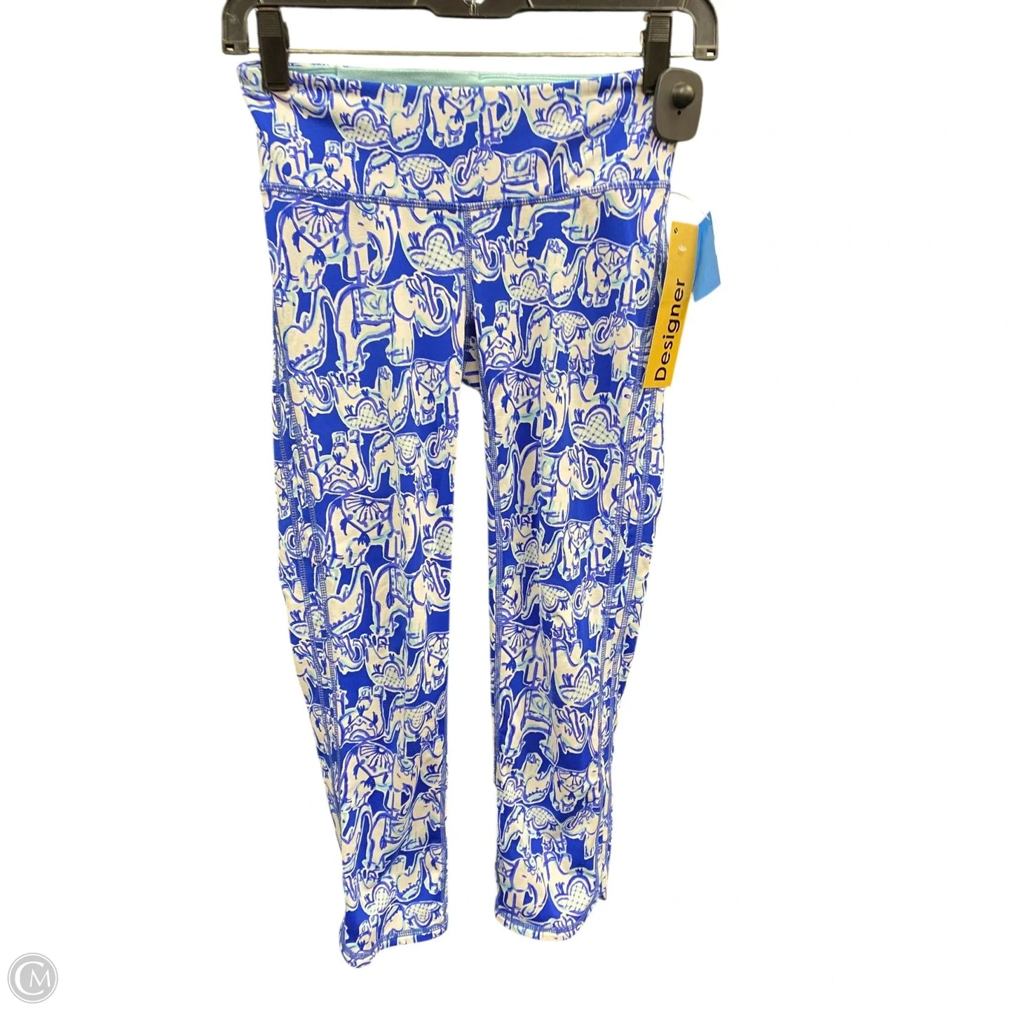 Pants Leggings By Zara In Green & Yellow, Size: Xs