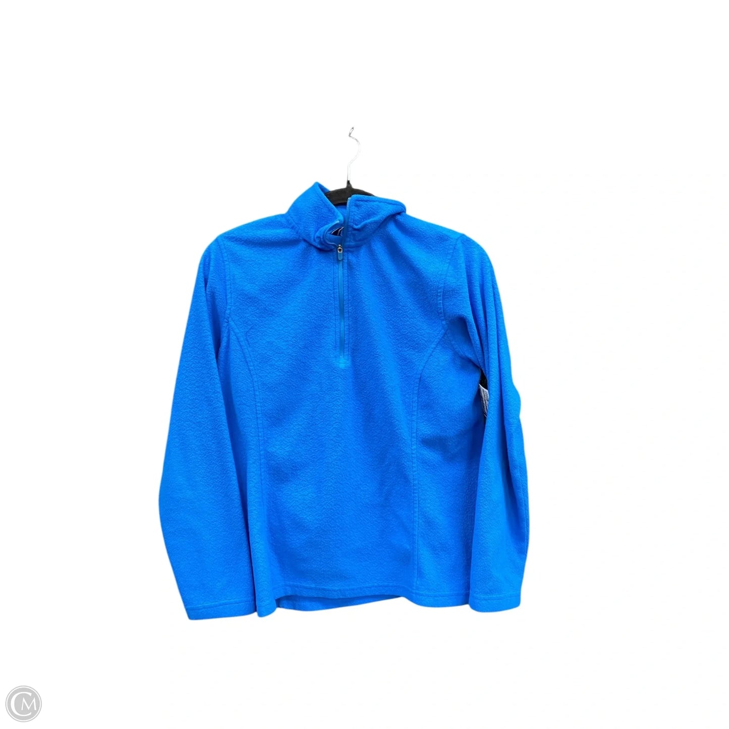 Jacket Fleece By Lands End In Blue, Size: M