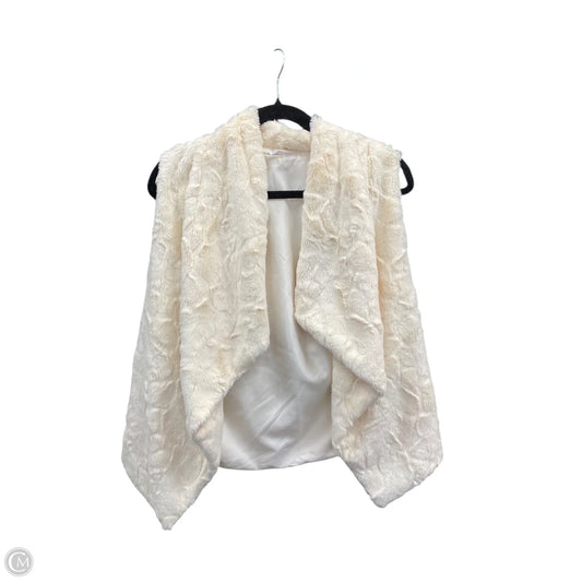 Vest Faux Fur & Sherpa By Jack In Cream, Size: Xs