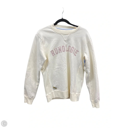 Sweatshirt Crewneck By Clothes Mentor In Cream, Size: S