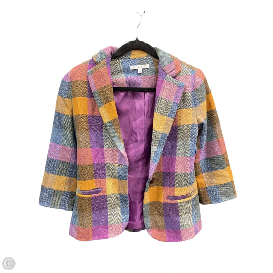 Blazer By Cabi In Plaid Pattern, Size: 0