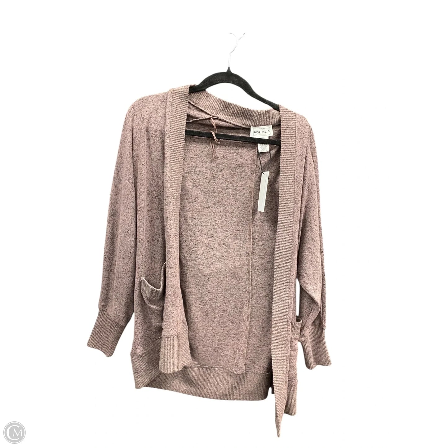 Sweater Cardigan By For The Republic In Mauve, Size: Xs