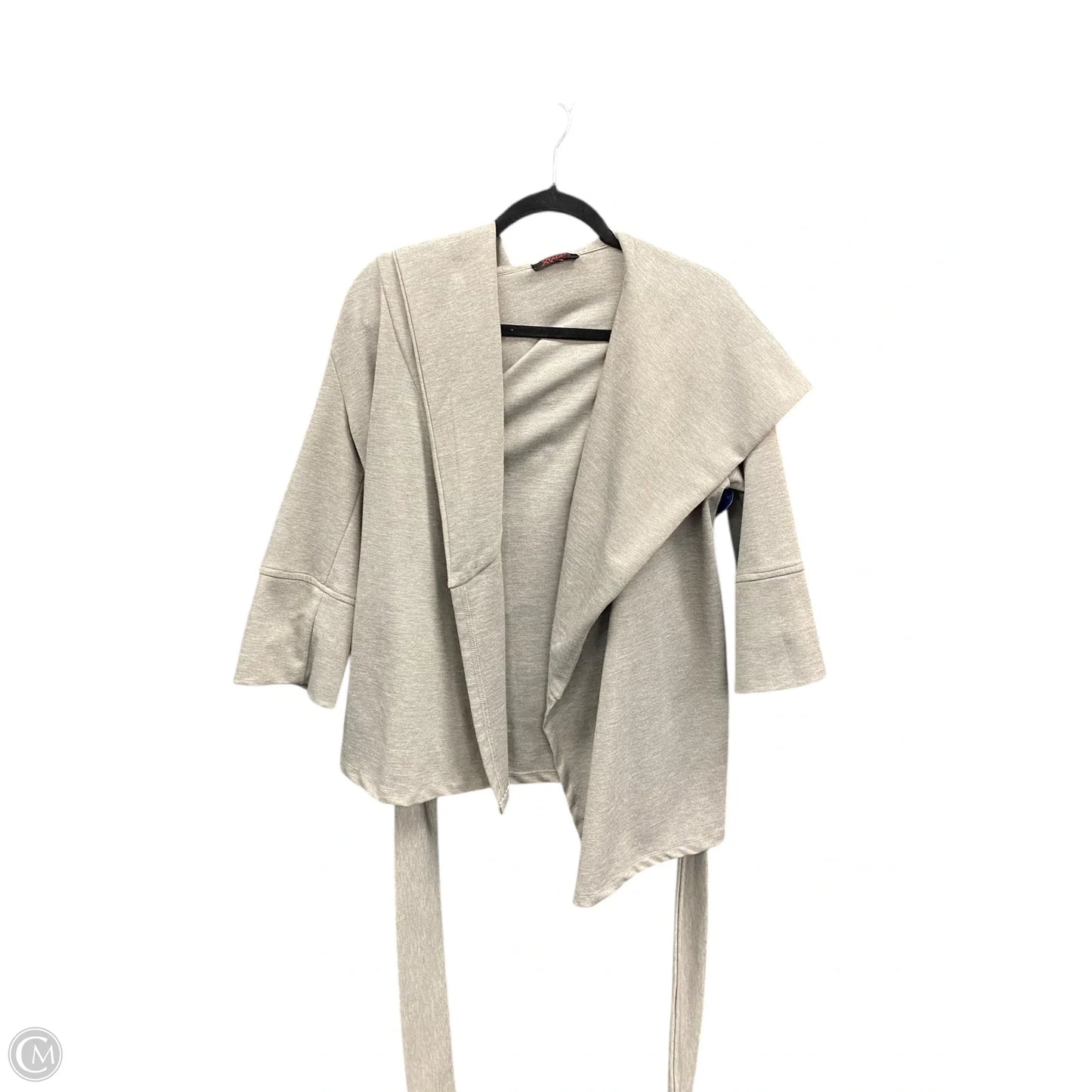Sweater Cardigan By Clothes Mentor In Grey, Size: Xl