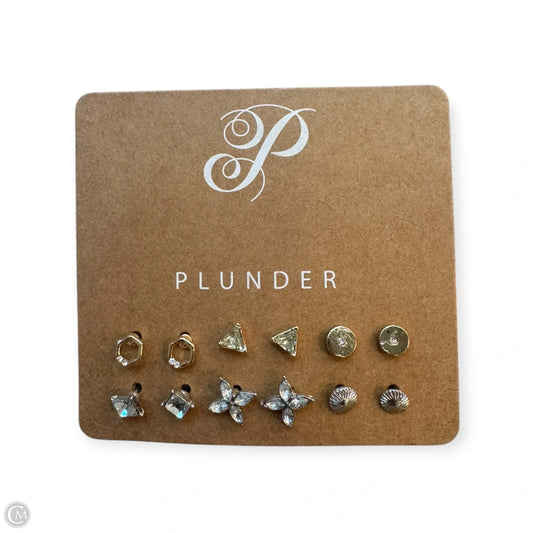 Earrings Stud By Plunder, Size: 06 Piece Set