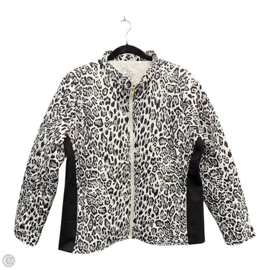 Jacket Puffer & Quilted By Kim Rogers In Animal Print, Size: Xl