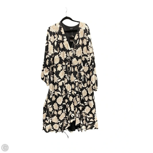 Dress Casual Maxi By Torrid In Black & Cream, Size: 3x