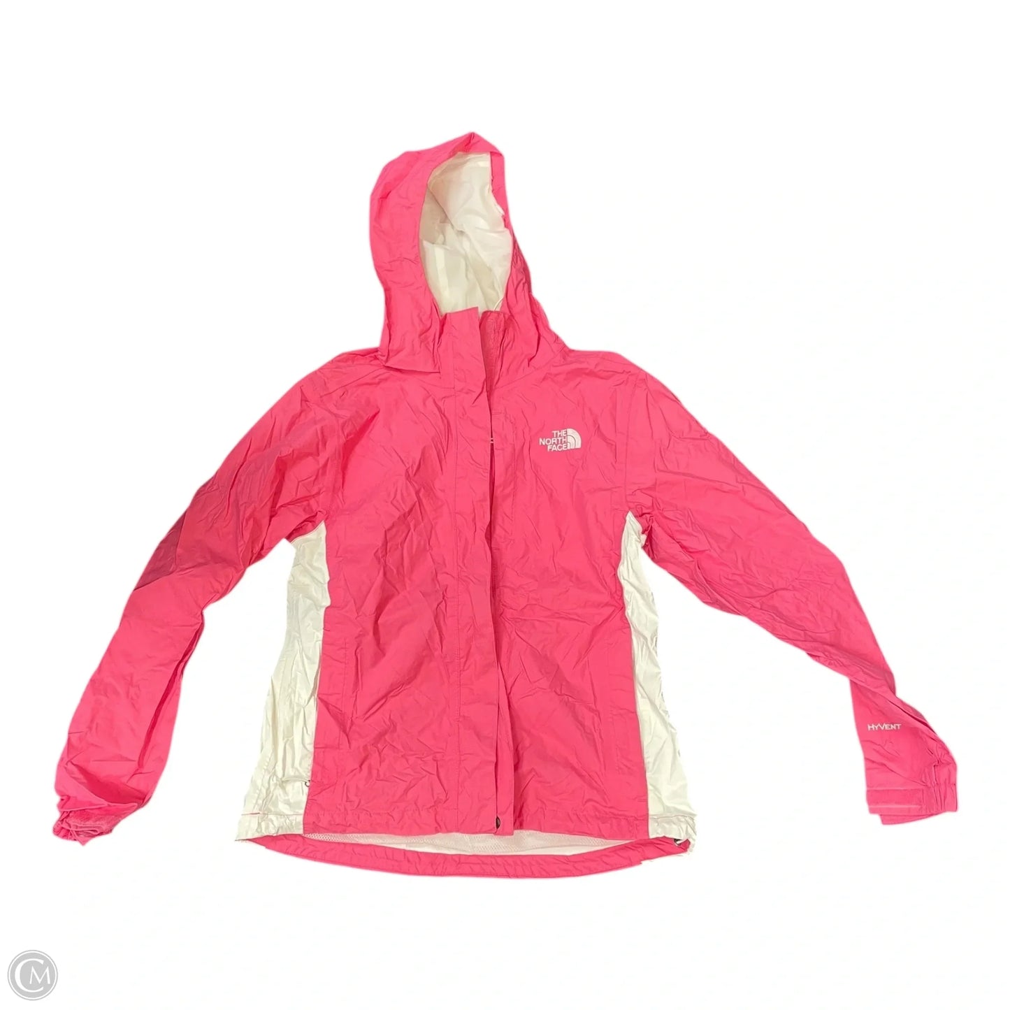 Coat Raincoat By The North Face In Pink & White, Size: Xs