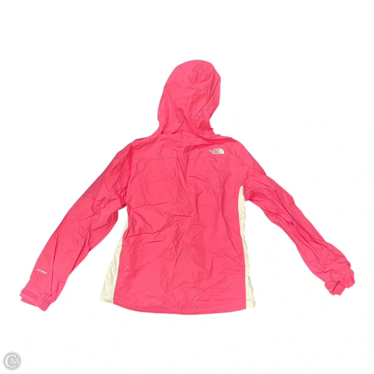 Coat Raincoat By The North Face In Pink & White, Size: Xs
