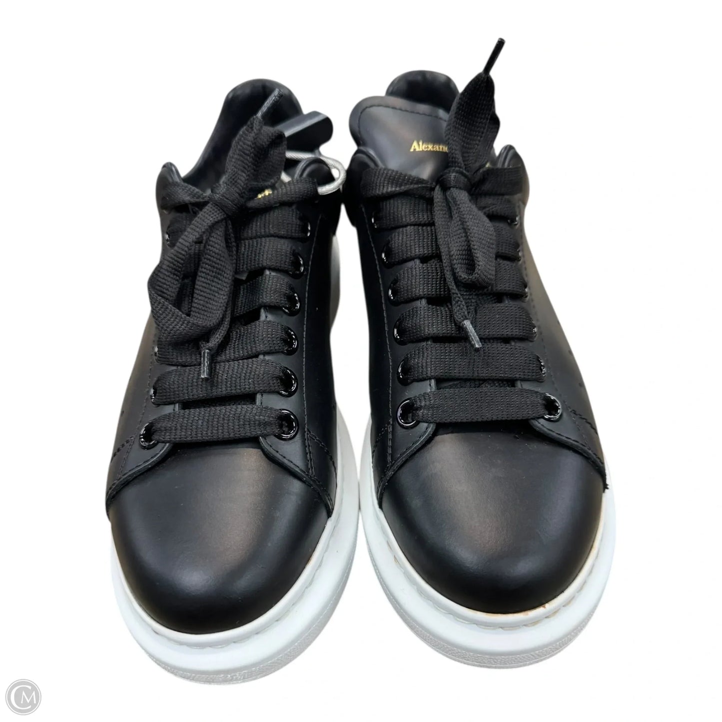 Shoes Luxury Designer By Alexander Mcqueen In Black & White, Size: 9