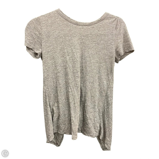 Athletic Top Short Sleeve By Athleta In Grey, Size: Xs