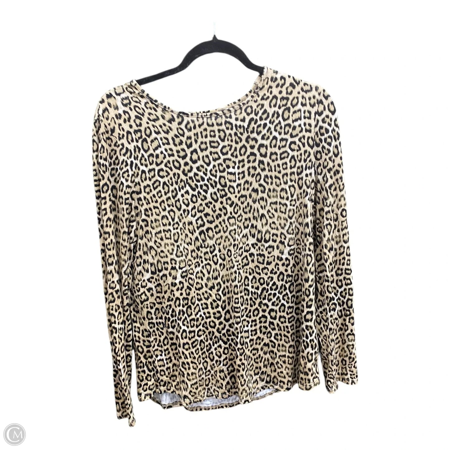 Top Long Sleeve By Chicos In Animal Print, Size: M