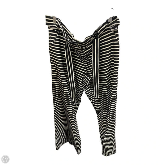 Pants Wide Leg By New York And Co In Striped Pattern, Size: 12