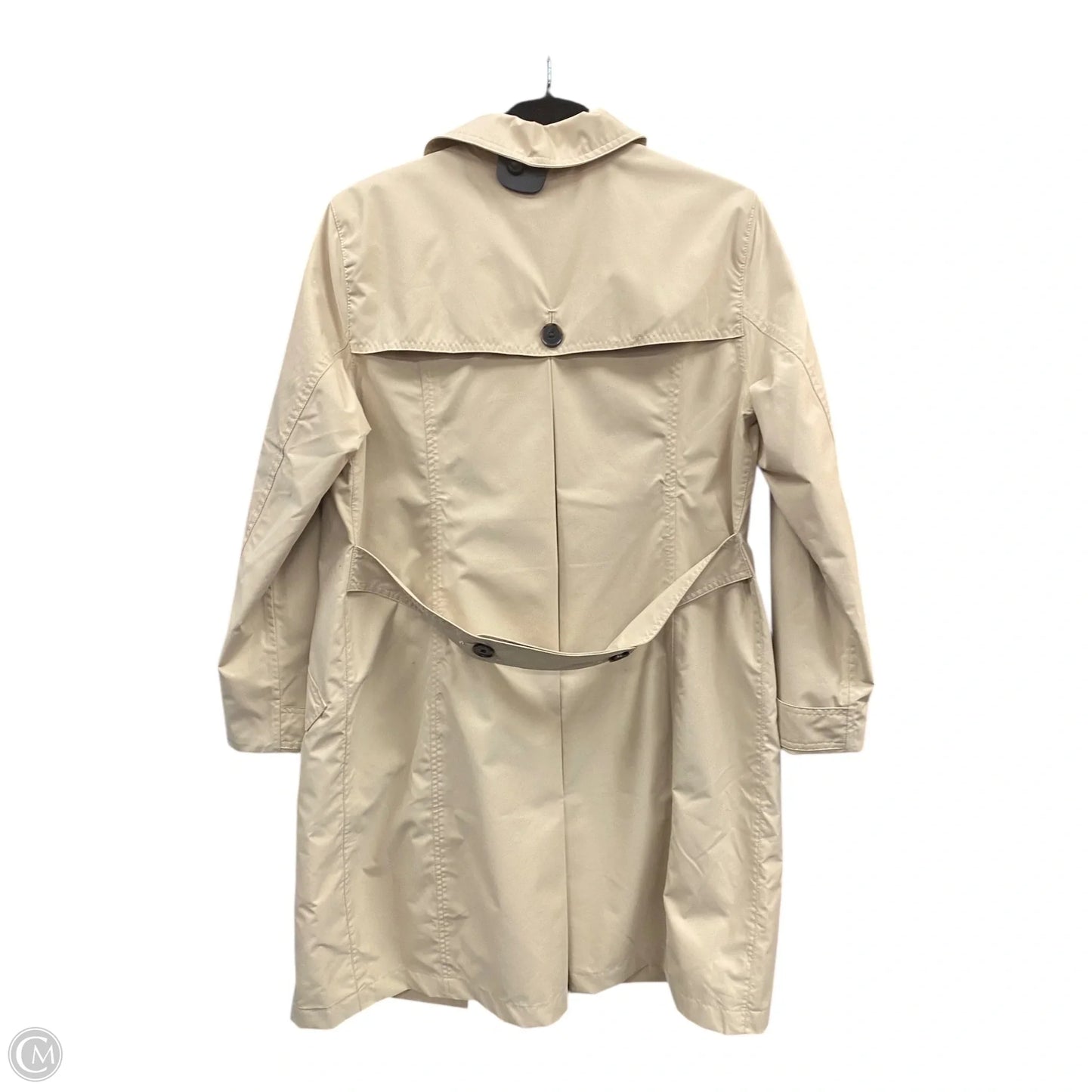 Coat Trench Coat By Lands End In Tan, Size: S