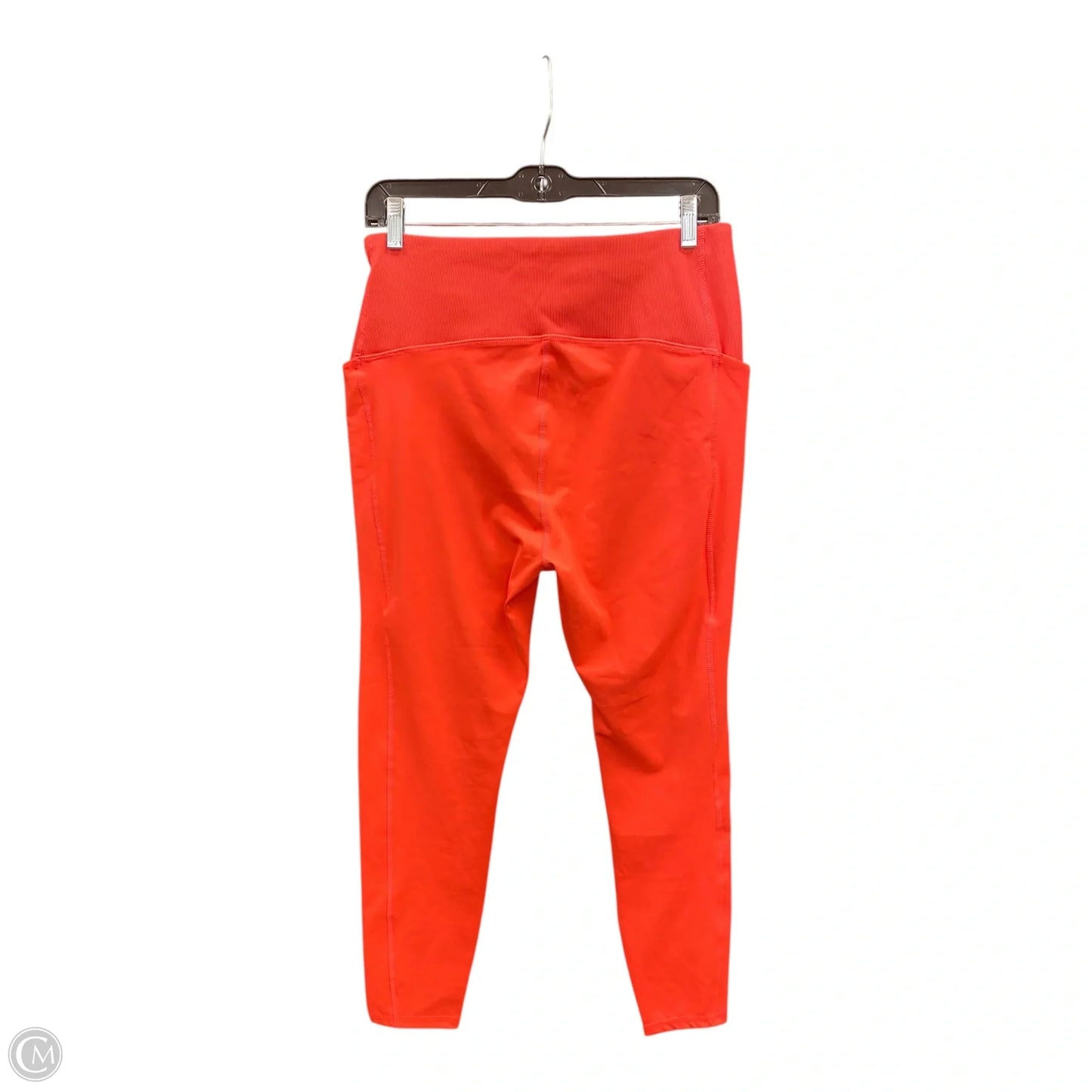 Athletic Leggings By Spyder In Orange, Size: L