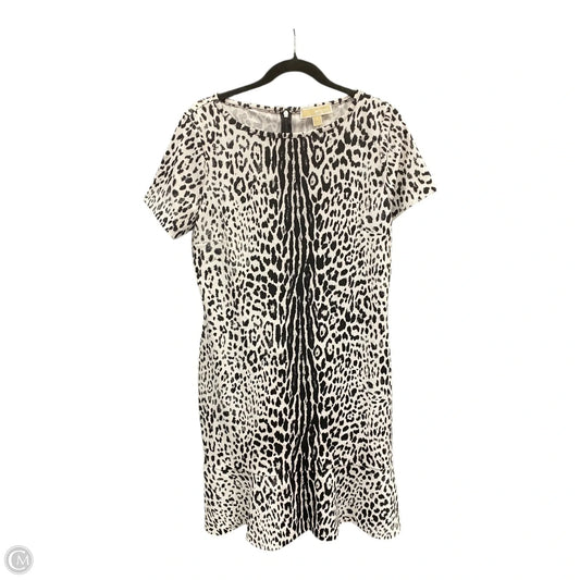 Dress Casual Midi By Michael By Michael Kors In Black & White, Size: L