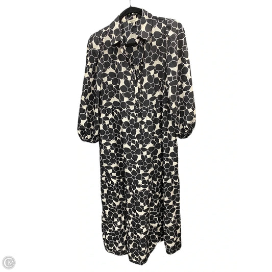 Dress Casual Maxi By Max Studio In Black & Cream, Size: M
