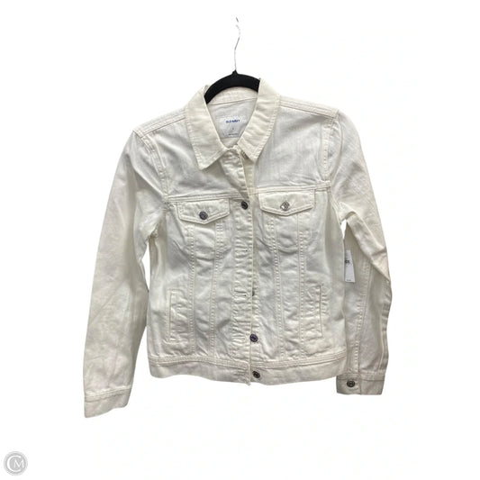 Jacket Denim By Old Navy In White, Size: S