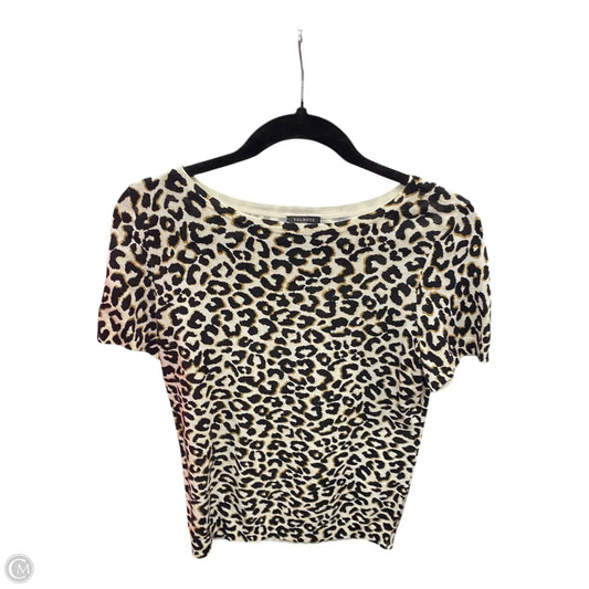 Sweater Short Sleeve By Talbots In Animal Print, Size: Sp
