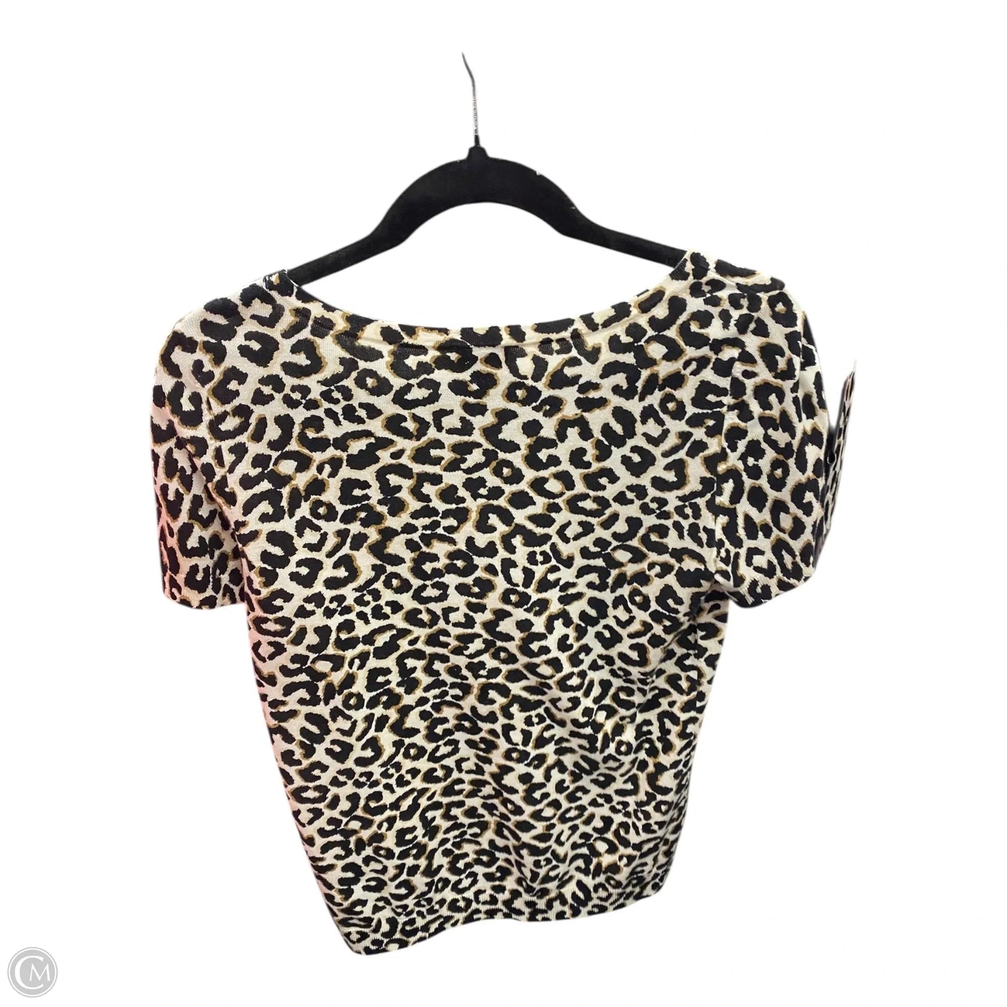 Sweater Short Sleeve By Talbots In Animal Print, Size: Sp