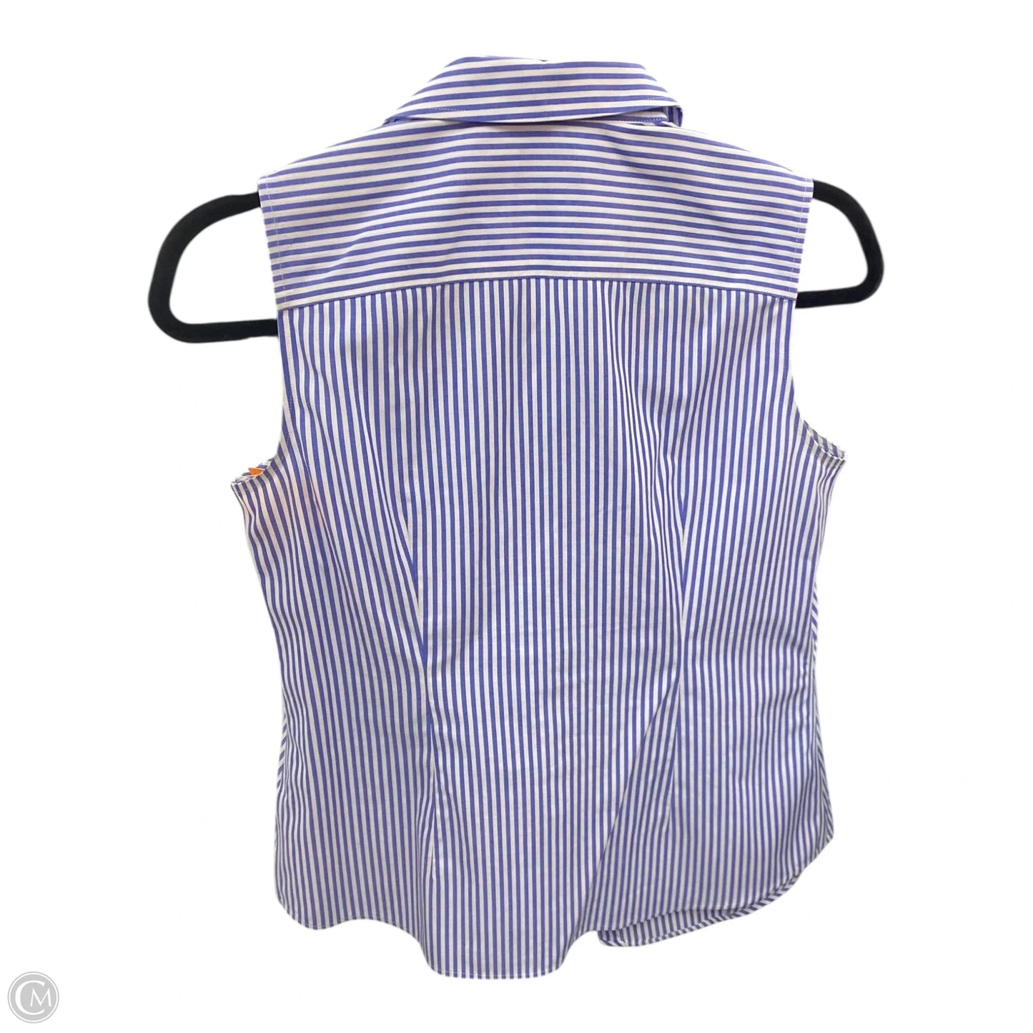 Blouse Sleeveless By Talbots In Striped Pattern, Size: 2p