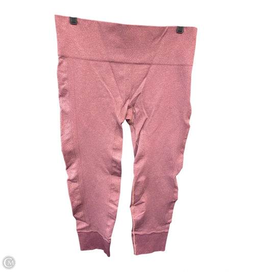 Athletic Leggings By Lululemon In Maroon, Size: L