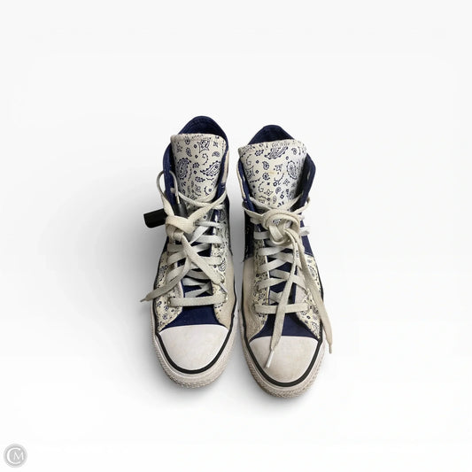 Shoes Sneakers By Converse In Blue & White, Size: 9